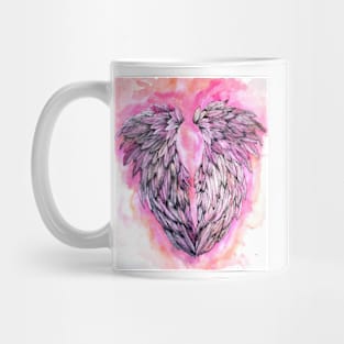 Pink Angel Wings Mug